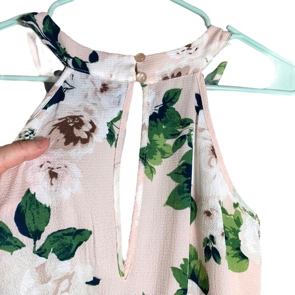 Francesca’s Trixxi Blush Floral Maxi Romper Size Small - Picture 8 of 15